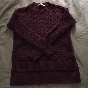 Knit purple sweater XS